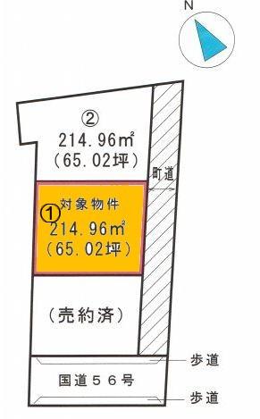 Compartment figure. Land price 10,403,000 yen, Land area 214.96 sq m