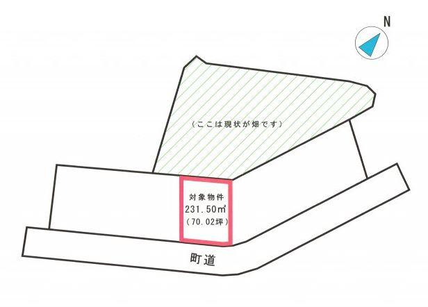 Compartment figure. Land price 4.9 million yen, Land area 231.5 sq m