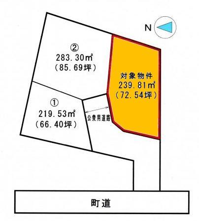 Compartment figure. Land price 6,528,000 yen, Land area 239.81 sq m
