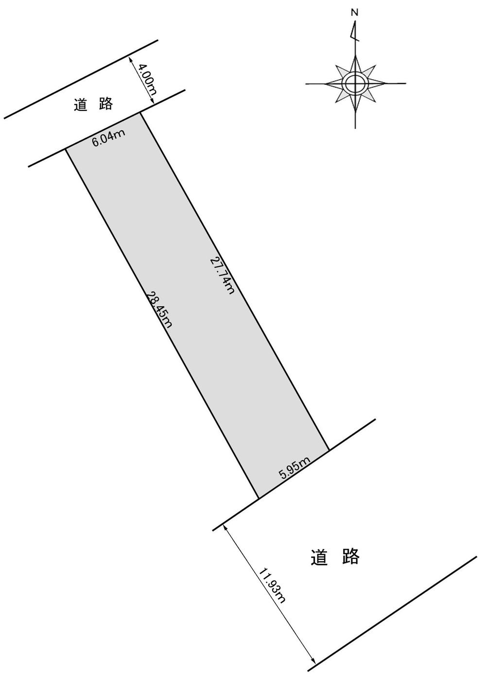 Compartment figure. Land price 10.8 million yen, Land area 178.51 sq m compartment view