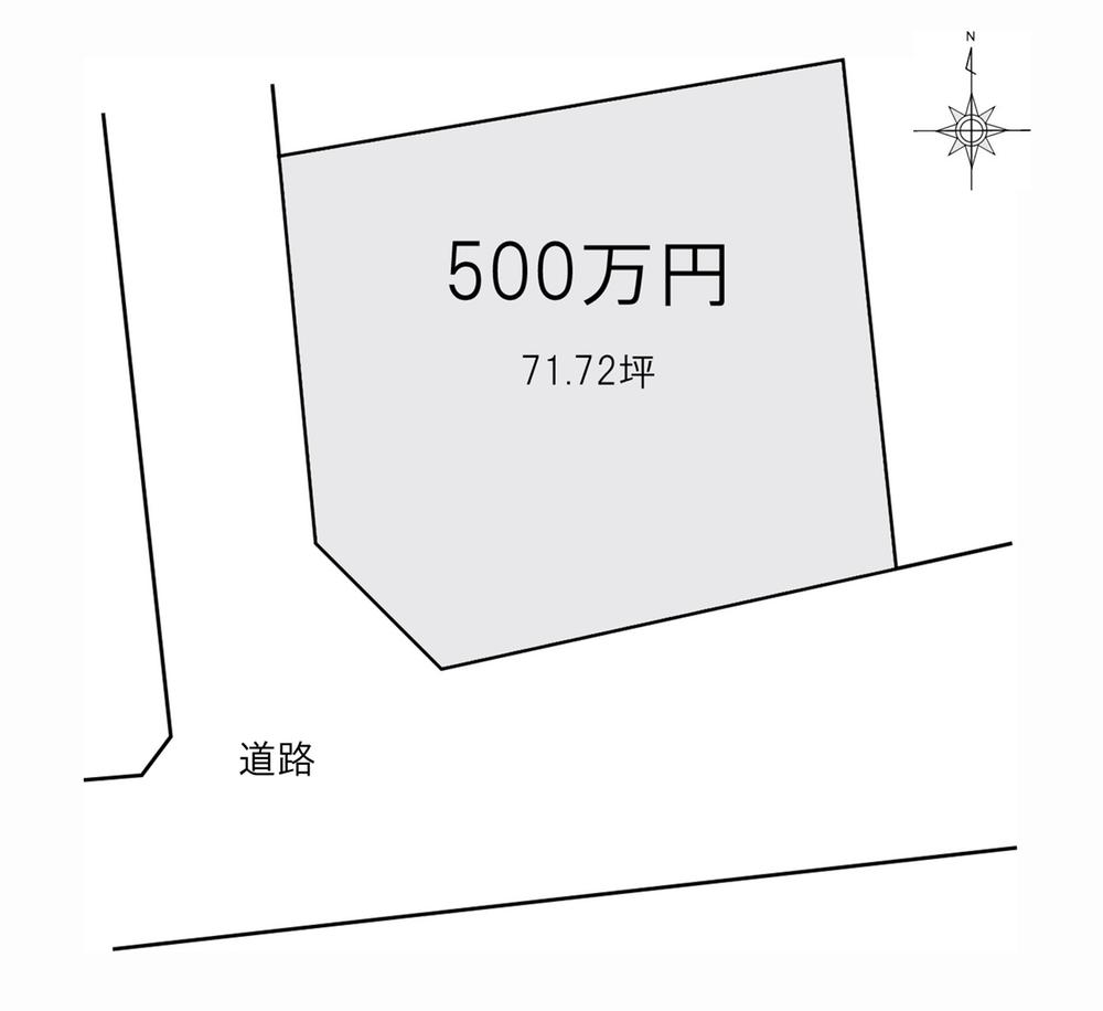 Compartment figure. Land price 5 million yen, Land area 237.1 sq m