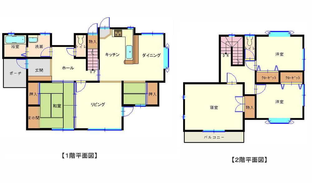 Floor plan. 22,800,000 yen, 4LDK, Land area 207.27 sq m , Building area 124.62 sq m