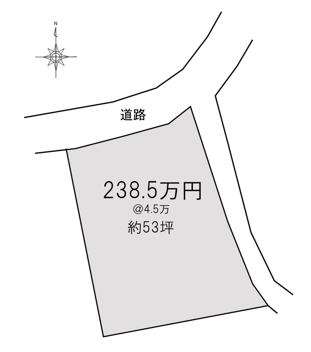 Compartment figure. Land price 2,385,000 yen, Land area 175.21 sq m