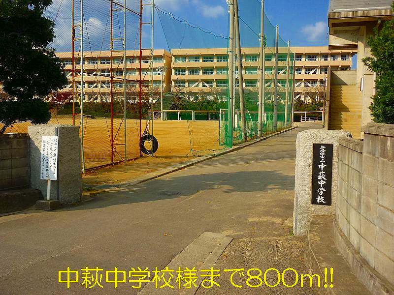 Junior high school. 800m until Nakahagi junior high school-like (junior high school)