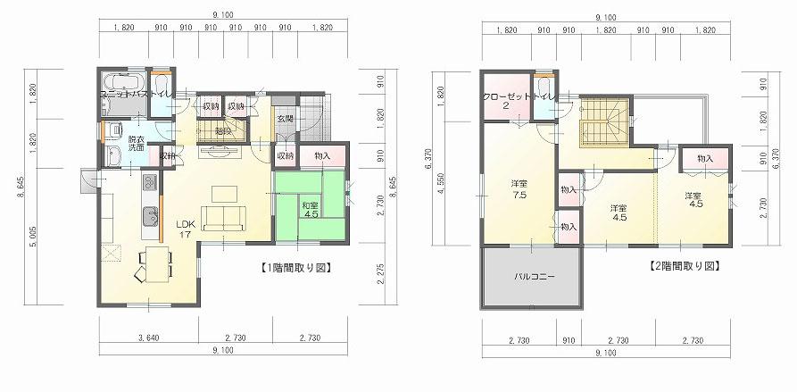 Floor plan. 23.8 million yen, 4LDK, Land area 215.44 sq m , Building area 102.69 sq m