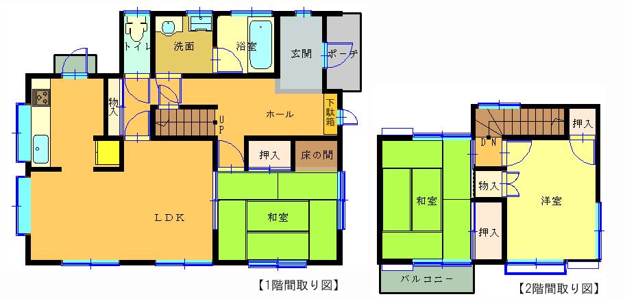 Floor plan. 8.3 million yen, 3LDK, Land area 228.88 sq m , Building area 91.6 sq m