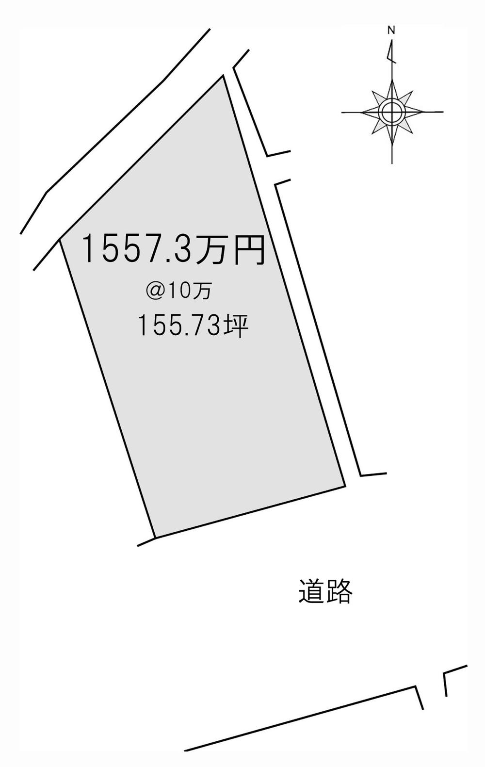 Compartment figure. Land price 15,573,000 yen, Land area 514.81 sq m