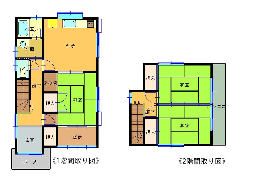 Floor plan. 9 million yen, 3DK, Land area 105 sq m , Building area 83.02 sq m