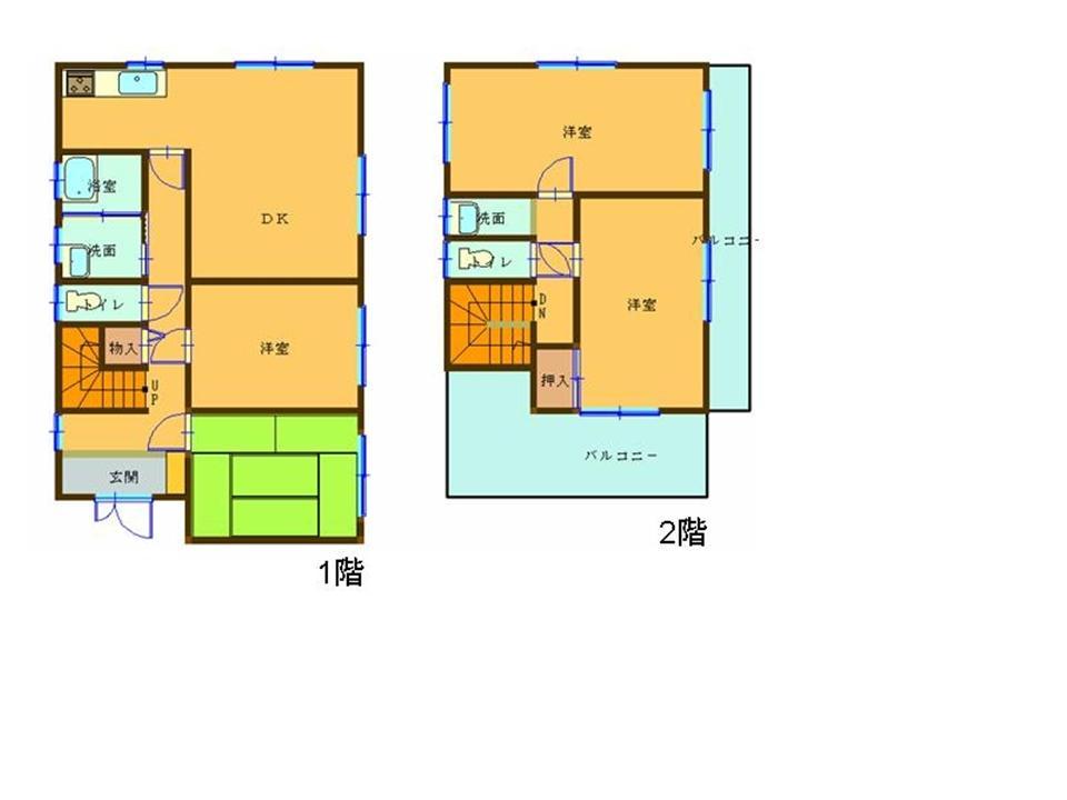 Floor plan. 14.8 million yen, 4DK, Land area 182.81 sq m , Building area 103.27 sq m