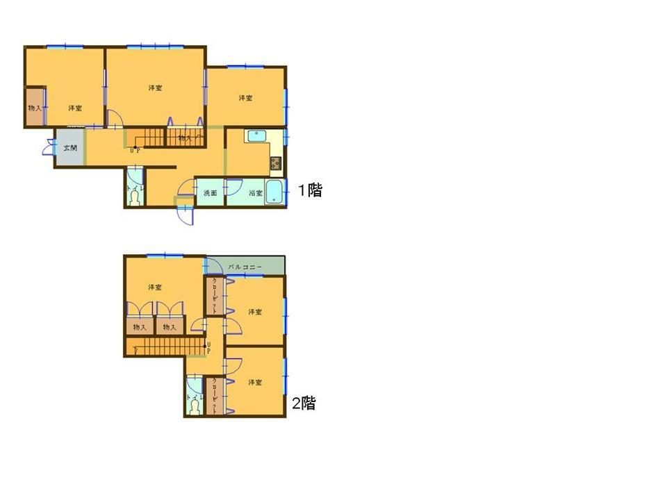 Floor plan. 15.2 million yen, 5DK, Land area 314.21 sq m , Building area 122.73 sq m