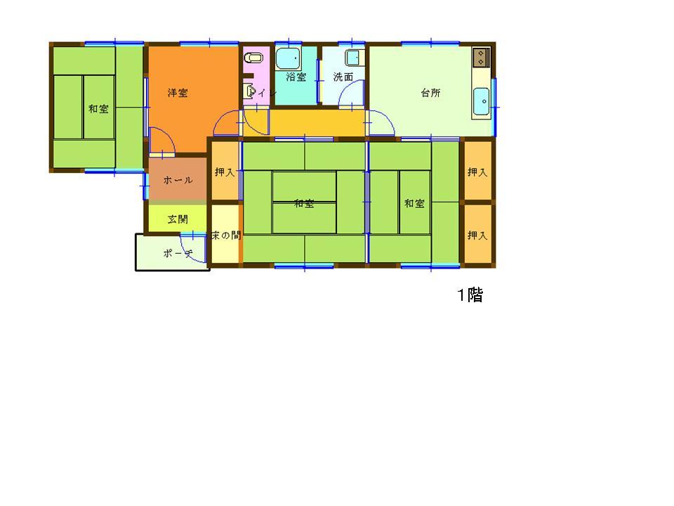 Floor plan. 6.8 million yen, 3DK, Land area 296.76 sq m , Building area 72.34 sq m