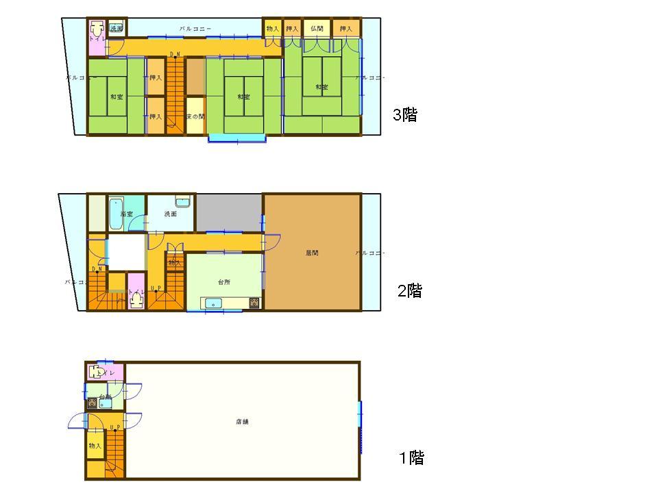 Floor plan. 19,800,000 yen, 4DK, Land area 281.82 sq m , Building area 227.11 sq m