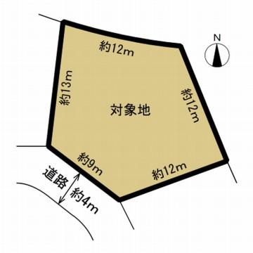 Compartment figure. Land price 3.8 million yen, It is about 9.3m Seddo in land area 250 sq m front about 4m road