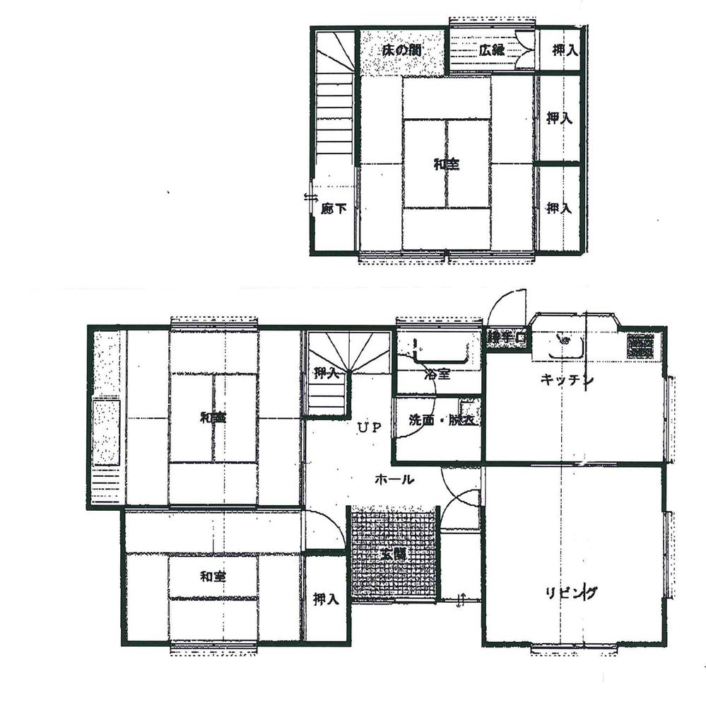 Floor plan. 9.8 million yen, 4DK, Land area 254.65 sq m , Building area 107.46 sq m