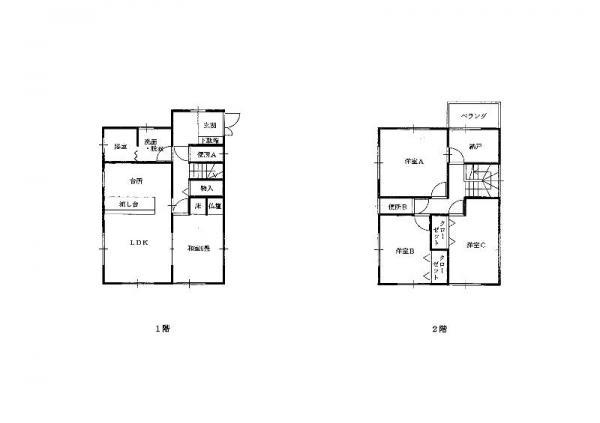 Floor plan. 23.2 million yen, 4LDK, Land area 311.06 sq m , Building area 104.49 sq m