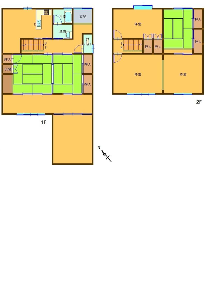 Floor plan. 14 million yen, 6DK, Land area 218.31 sq m , Building area 98.62 sq m