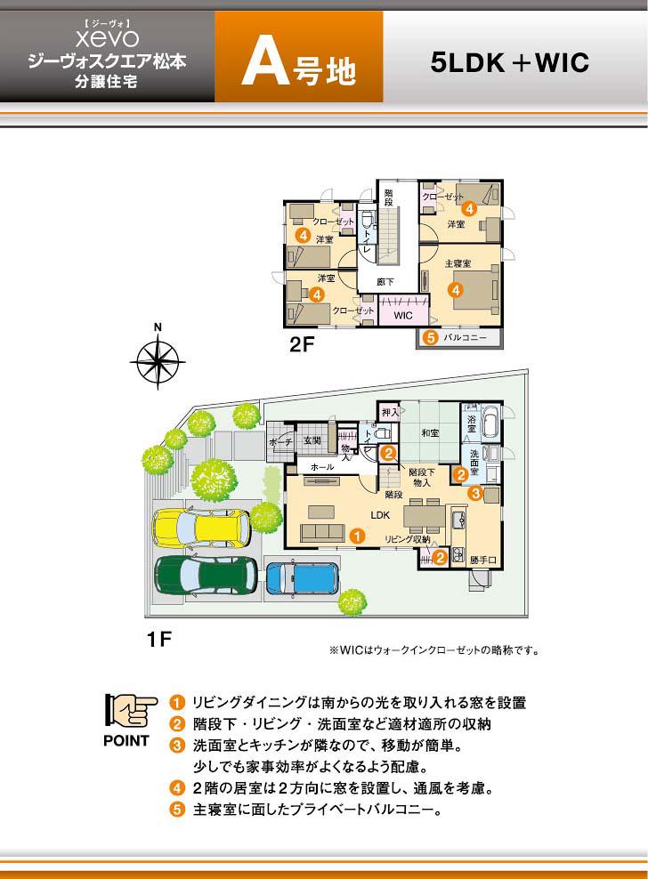 Floor plan.  [A No. land] So we have drawn on the basis of the Plan view] drawings, Plan and the outer structure ・ Planting, such as might actually differ slightly from.  Also, furniture ・ The car is not included in the price.