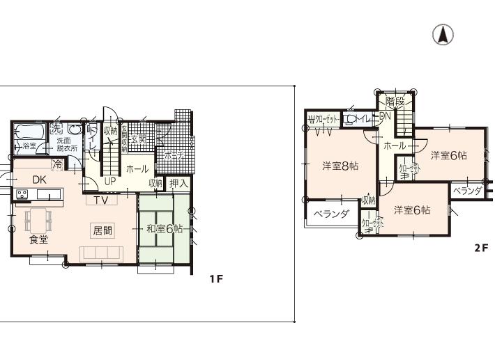 Floor plan. 25,900,000 yen, 4LDK, Land area 185.14 sq m , Building area 106.4 sq m