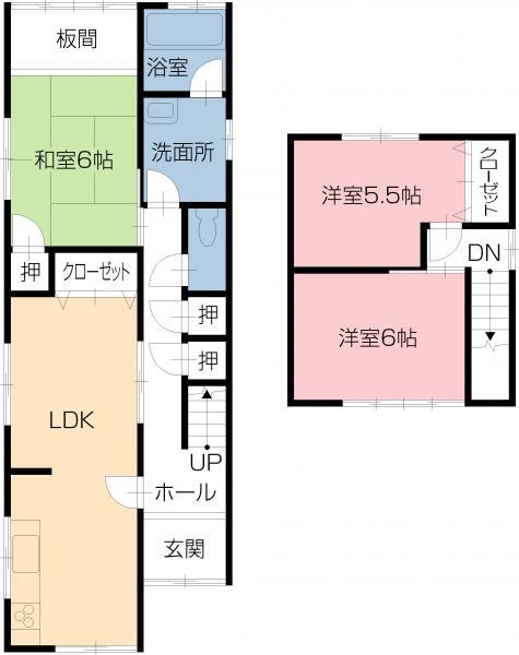 Floor plan. 11,980,000 yen, 3LDK, Land area 119.7 sq m , Building area 84.67 sq m