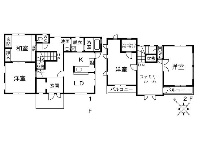 Floor plan. 19,800,000 yen, 4LDK + S (storeroom), Land area 581.97 sq m , Building area 157.53 sq m building area of ​​47 square meters Land 176 square meters