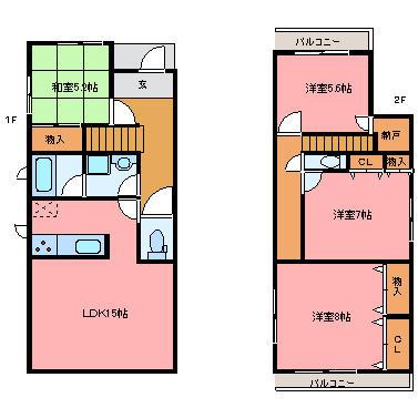 Floor plan. 18,800,000 yen, 4LDK + S (storeroom), Land area 179.5 sq m , Building area 98.82 sq m