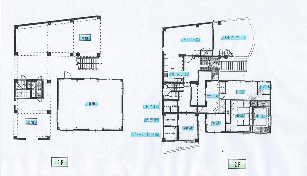 Floor plan. 29.6 million yen, 8LDK + S (storeroom), Land area 670.98 sq m , Building area 334.29 sq m 101 square meters floor area !! Spacious interior! 