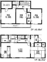 Floor plan. 17,980,000 yen, 4LDK, Land area 165.33 sq m , Building area 105.99 sq m 4LDK