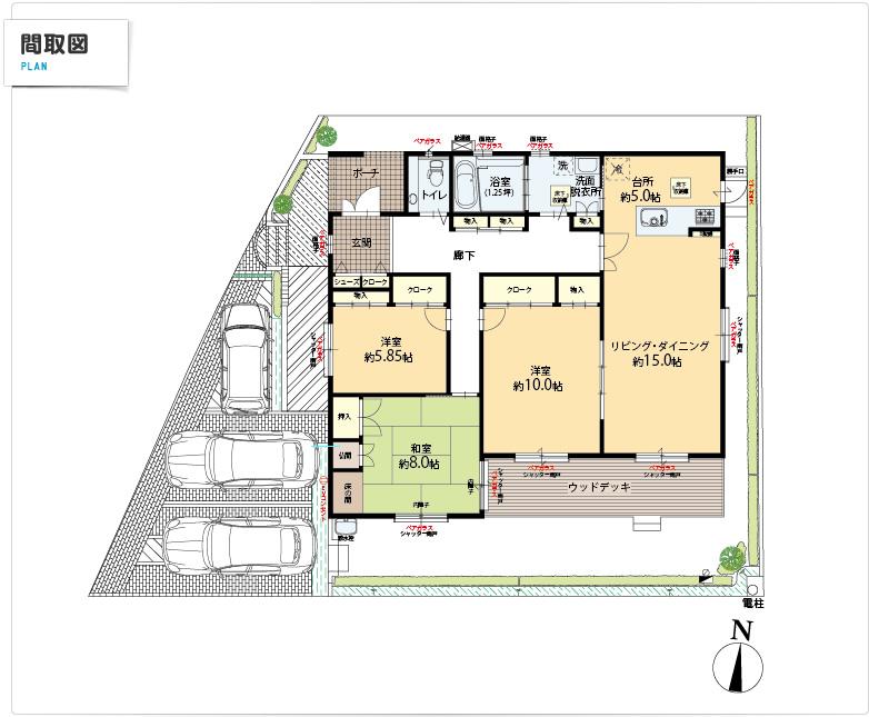 Floor plan. Nishitetsu of New Town "Miwa Soleri"