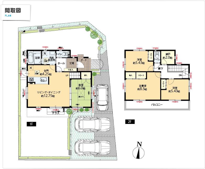 Floor plan. (4-37), Price 22,300,000 yen, 4LDK+S, Land area 204.73 sq m , Building area 102.67 sq m