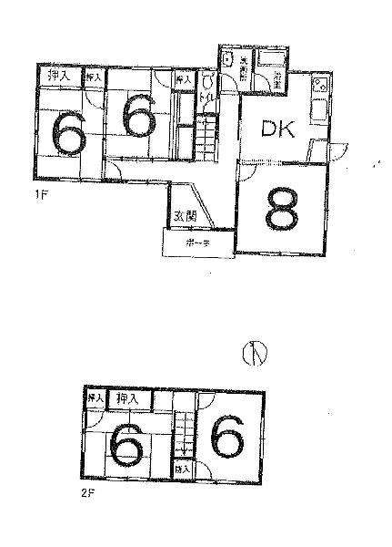 Floor plan. 10.9 million yen, 5DK, Land area 168.49 sq m , Building area 97.7 sq m
