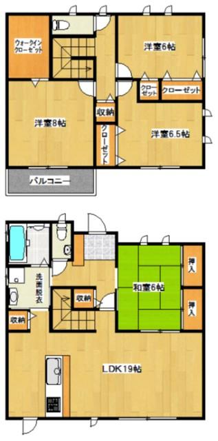 Floor plan. 22,900,000 yen, 4LDK+S, Land area 223.19 sq m , Building area 115.15 sq m floor plan