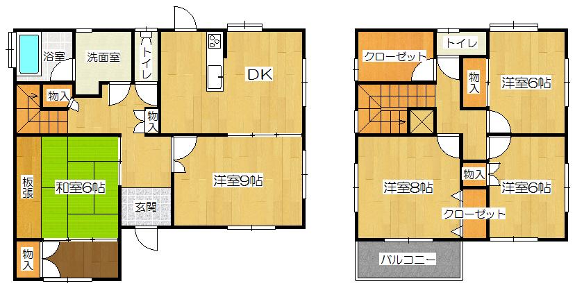 Floor plan. 16.8 million yen, 5DK, Land area 448.8 sq m , Building area 134.92 sq m