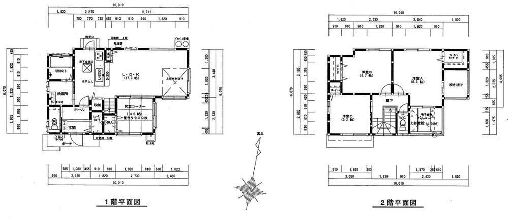 Floor plan. 20.8 million yen, 4LDK, Land area 178.89 sq m , Building area 101.43 sq m Floor plan example
