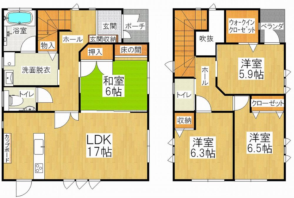 Floor plan. 23.8 million yen, 4LDK, Land area 212.18 sq m , Building area 116.34 sq m indoor (December 2013) Shooting