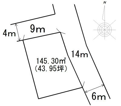 Compartment figure. Land price 1.52 million yen, Land area 145.3 sq m