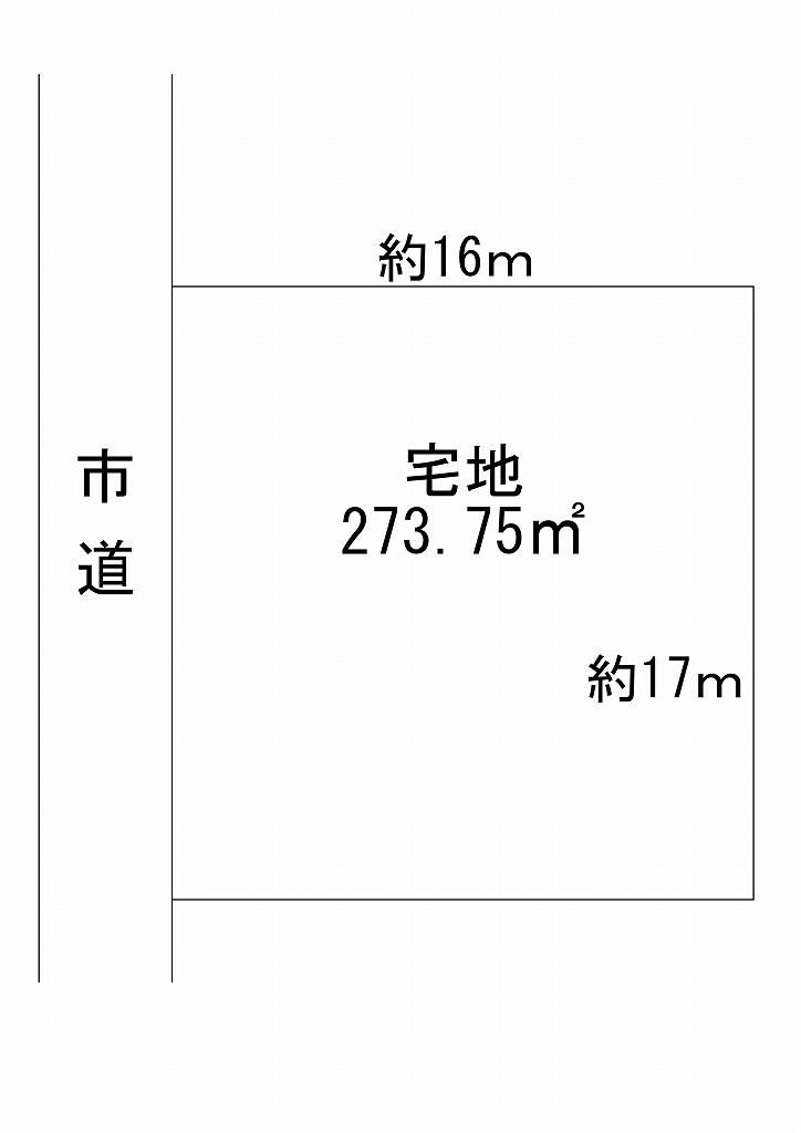 Compartment figure. Land price 17,900,000 yen, Land area 273.75 sq m