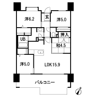 Floor: 4LDK, occupied area: 81.61 sq m, Price: 25.6 million yen
