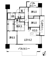 Floor: 4LDK, occupied area: 90.08 sq m, price: 32 million yen