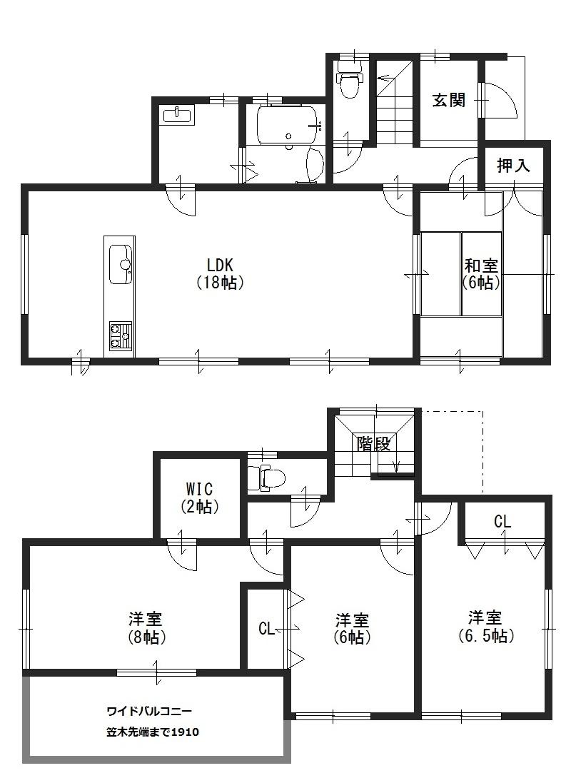 Floor plan. 25,980,000 yen, 4LDK + S (storeroom), Land area 150.45 sq m , Building area 105.16 sq m
