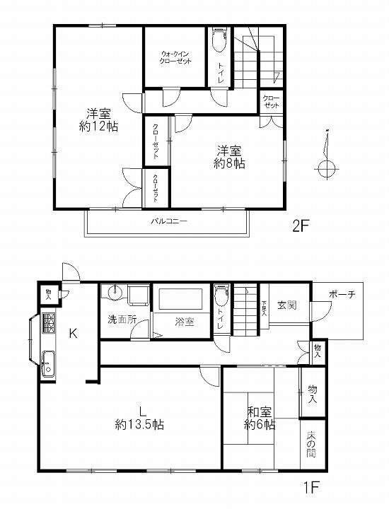 Floor plan. 21,800,000 yen, 3LDK + S (storeroom), Land area 246.11 sq m , Building area 121.14 sq m
