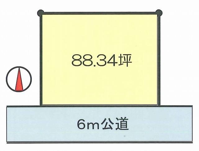 Compartment figure. Land price 21 million yen, Land area 292.04 sq m