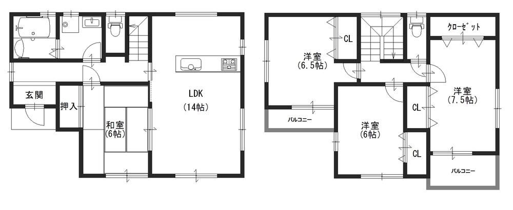 Floor plan. 26,980,000 yen, 4LDK, Land area 156.15 sq m , Building area 99.36 sq m