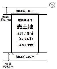 Compartment figure. Land price 9.8 million yen, Land area 231.18 sq m