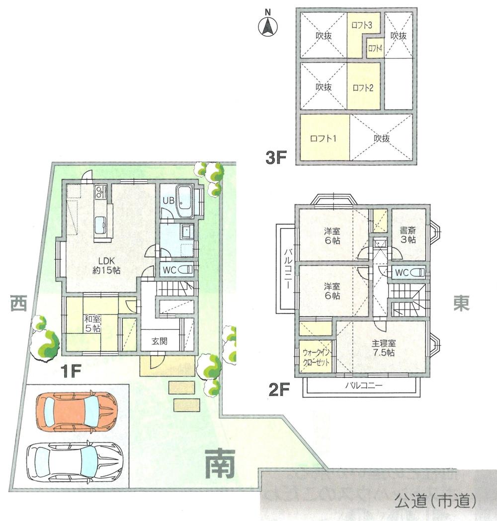 Floor plan. 26,800,000 yen, 4LDK + S (storeroom), Land area 149.83 sq m , Building area 104.34 sq m floor plan