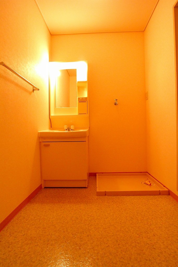 Washroom. It is a photograph of another in Room
