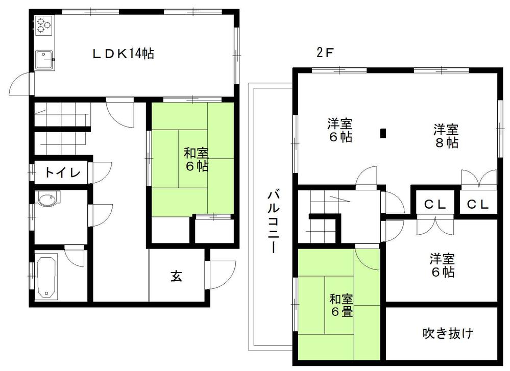 Floor plan. 13 million yen, 5LDK, Land area 229.96 sq m , Building area 128 sq m