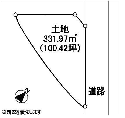 Compartment figure. Land price 31 million yen, Land area 331.97 sq m