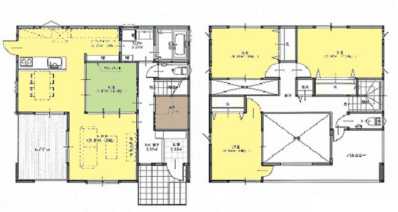 Floor plan. 30,230,000 yen, 4LDK, Land area 180.71 sq m , Building area 113.44 sq m floor plan (4LDK + storeroom)