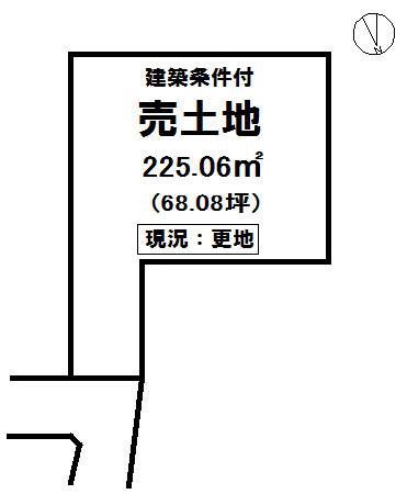 Compartment figure. Land price 19,800,000 yen, Land area 225.06 sq m local land photo