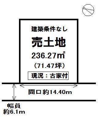 Compartment figure. Land price 7 million yen, Land area 236.27 sq m